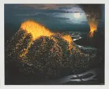 Erupcja by Jacek Yerka, 1994, giclée, papier, sold Jul 2009