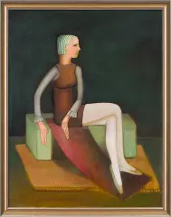 Mira Andrzejewska Kalkowska, Portret Amandy, 2009, olej, płótno