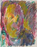 Jerzy Panek, Autoportret, 1998, pastel olejny, papier