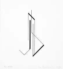 Kompozycja by Henryk Stażewski, 1984, serigrafia, papier, sold Jun 2009