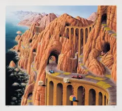 Jacek Yerka, Ventimiglia, 1992, giclée, papier