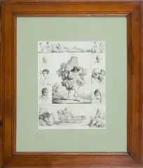 Michal Plonski, KOSZYKARZ, 1805, akwaforta, papier