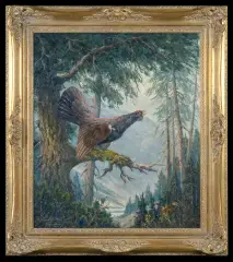 Clemens Freitag, GŁUSZEC, 1961, olej, płótno