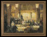 Alexander Thiele, CAFE LUITPOLD W MONACHIUM, po 1950, olej, płótno