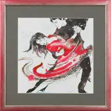 FLAMENCO 2 by Anna Ewa (Hannah) Miarczyńska, 2007, akwarela, tusze barwne, pióro, papier, sold May 2009