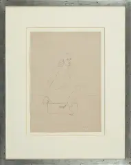 Jerzy Nowosielski, AKT SKRĘPOWANEJ, 1955, ołówek, papier