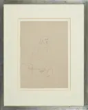 AKT SKRĘPOWANEJ by Jerzy Nowosielski, 1955, ołówek, papier, sold May 2009