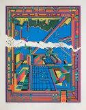 Risabura Kimura, CITY 364, 1971, serigrafia barwna, papier