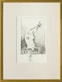 Akt B. by Franciszek Starowieyski, 1978, pastel, akwarela, ołówek, papier, sold May 2009