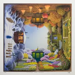 Jacek Yerka, CZTERY PORY ROKU, 2002, giclée, papier