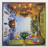 CZTERY PORY ROKU by Jacek Yerka, 2002, giclée, papier, sold May 2009