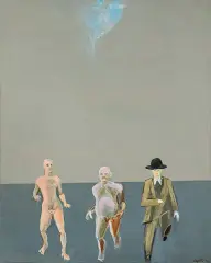 Marek Sapetto, BIEG PO ZDROWIE, 1978, akryl, płótno