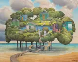BARANEK HELGOLAND by Jacek Yerka, 2009, pastel, papier, sold Apr 2009