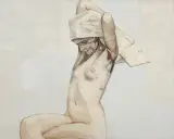 Jan Opalinski, DZIEWCZYNA Z CHUSTĄ, 2006, olej, płótno