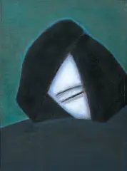 Tadeusz Wlazło, BRUNETKA, 1985, olej, płótno