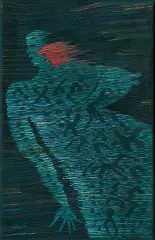 NIKE by Jan Dobkowski, 1984, akryl, płótno, offered Apr 2009