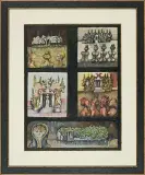 ILE DES MORTS (WYSPA UMARŁYCH) by Jan Lebensztejn, 1975, gwasz, technika mieszana, papier, sold Apr 2009