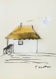 Tadeusz Kantor, BEZ TYTUŁU, gwasz, tusz, papier