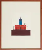 BEZ TYTUŁU by Jerzy Nowosielski, 1965, tempera, ołówek, papier, sold Apr 2009