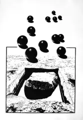 Jerzy Mazuś, Przekształcenie, 1973, linoryt, papier