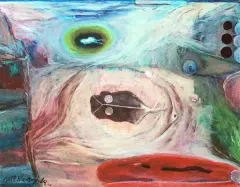 Juliusz Narzynski, Kompozycja, pastel, papier