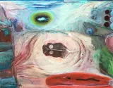 Juliusz Narzynski, Kompozycja, pastel, papier