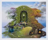 Trzy pory roku by Jacek Yerka, 2001, giclée, papier, sold Apr 2009