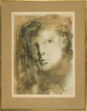Portret kobiety by Léonor Fini, litografia barwna, papier kremowy, sold Apr 2009