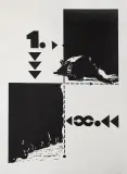 Jerzy Mazuś, d 1 do nieskończoności, 1973, linoryt, papier