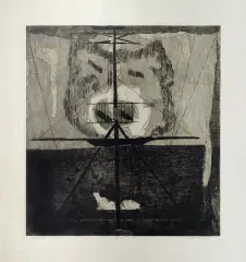 Edmund Piotrowicz, Słońce, 1970, technika mieszana