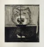 Edmund Piotrowicz, Słońce, 1970, technika mieszana