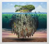 Teoria Wegenera by Jacek Yerka, 2001, giclée, papier, sold Mar 2009
