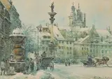 Władysław Chmieliński, ZIMA NA PLACU ZAMKOWYM
