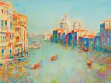Wenecja by Zdzisław Otello Horodecki, 2008, olej, płótno, sold Feb 2009