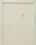 Dwie postacie by Jerzy Nowosielski, 1959, ołówek, papier, sold Feb 2009