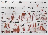 Jan Tarasin, Plaża, przed 1992, serigrafia barwna, papier