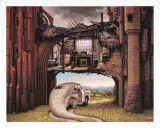 Kamień i cegła by Jacek Yerka, 2005, giclée, papier, sold Feb 2009