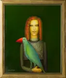 Mira Andrzejewska Kalkowska, Portret z ptakiem