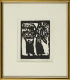 Kapores, z cyklu Judaica by Jerzy Duda-Gracz, 1964, linoryt, papier, offered Jan 2009