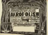 Waldemar Krygier, Plakat do spektaklu Akropolis, kwasoryt, papier