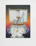 Dmitrij Markelov, Teatrzyk, 1995, tusz pióro, akwarela, papier