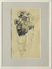 Jan Lebensztejn, Les tiens, długopis, papier kremowy
