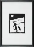 Beniamin III z cyklu Judaica by Jerzy Duda-Gracz, 1964, linoryt, papier, sold Dec 2008