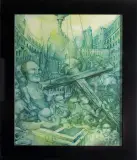Jan Karwot, Improwizacja 11, 1992, olej, płyta pilśniowa