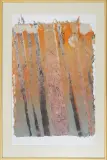 Las o świcie by Ewa Latkowska-Żychska, 2008, technika wł., papier ręcznie czerpany i barwiony, sold Dec 2008