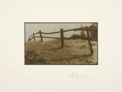 Nn Nn, Płot, 2006, fotografia w technice gumy, papier
