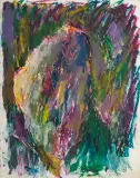 Jerzy Panek, Autoportret, 1998, pastel olejny, papier