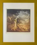 Pejzaż XXV by Krzysztof Wieczorek, 1998, akwaforta barwna, papier kremowy, sold Dec 2008