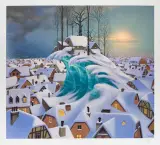 Zimowa fala by Jacek Yerka, 2005, giclee, sold Dec 2008