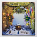 Cztery pory roku by Jacek Yerka, 2002, giclée, papier, sold Dec 2008